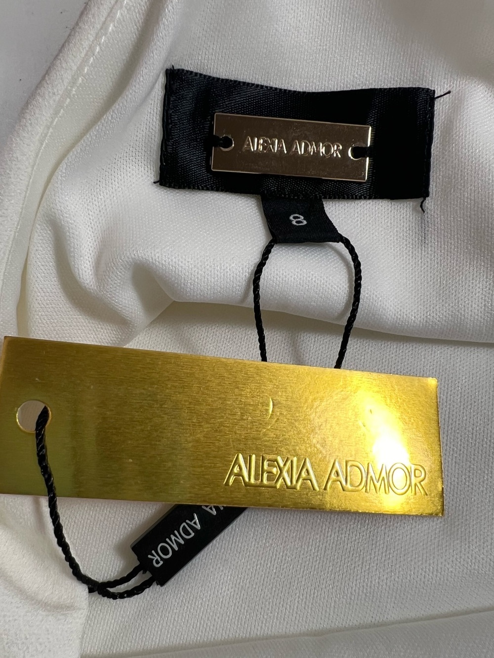 ALEXIA ADMOR Ivory One-Shoulder Ruffle Jumpsuit - Picture 10 of 16